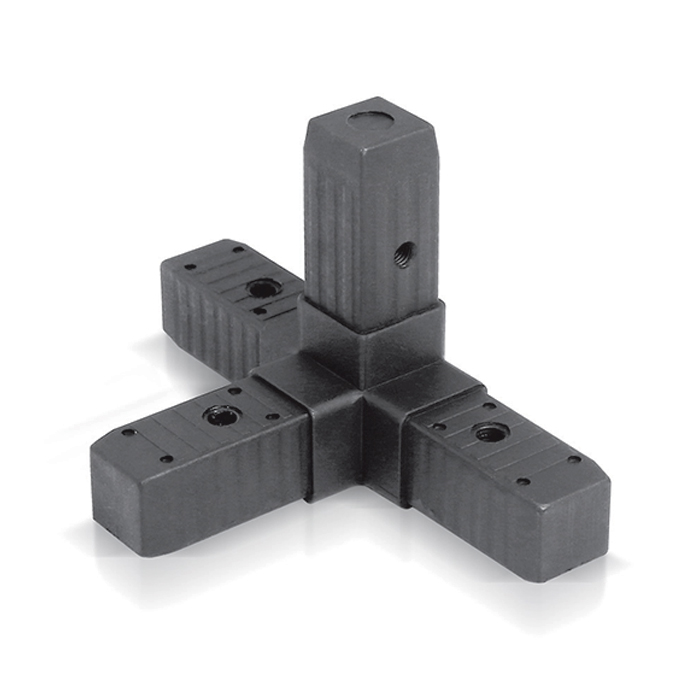 Aluminium accessories-Reinforced metal 4 way corner joint