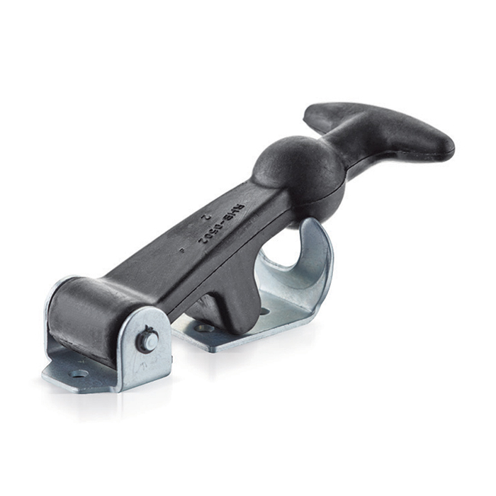 rubber over central latch